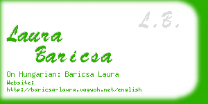 laura baricsa business card